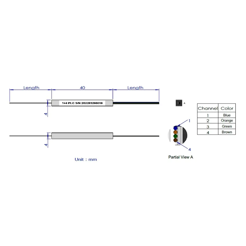 1 * 4 1 * 8 plc splitter (yalang'och tolali tur)
