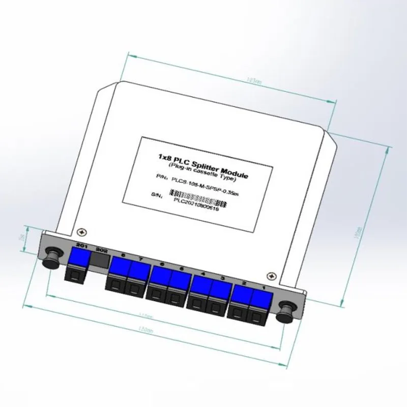 1 * 4 1 * 8 plc plagin-da kasseta