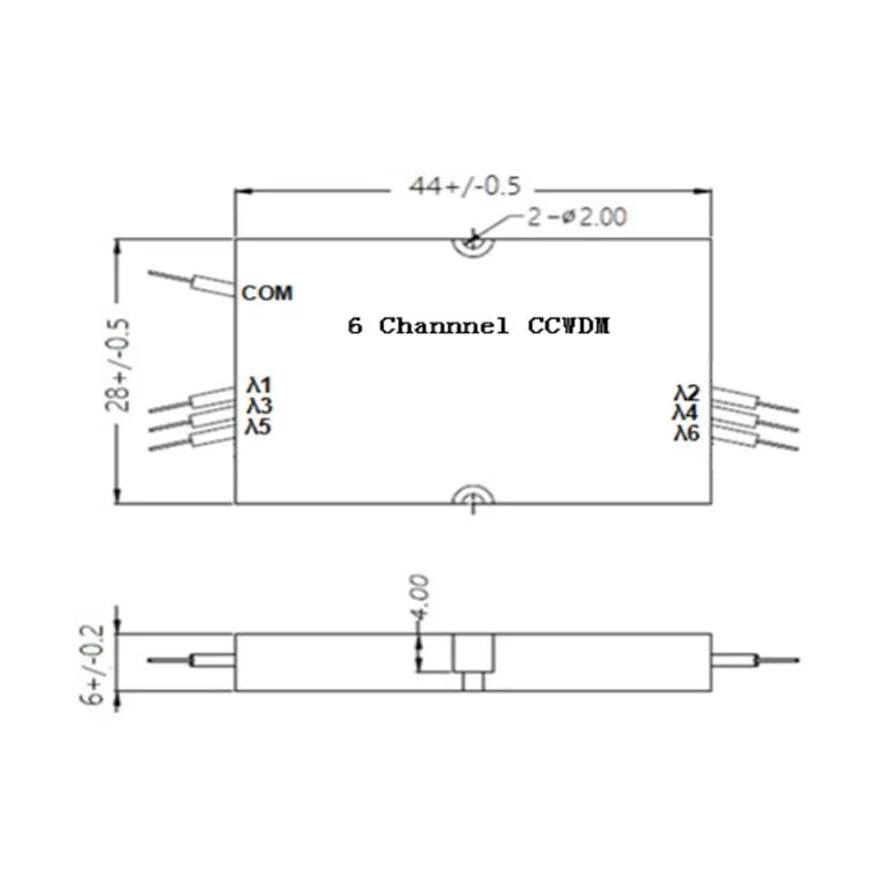 6 kanal ixcham cwdm (CCWDM)