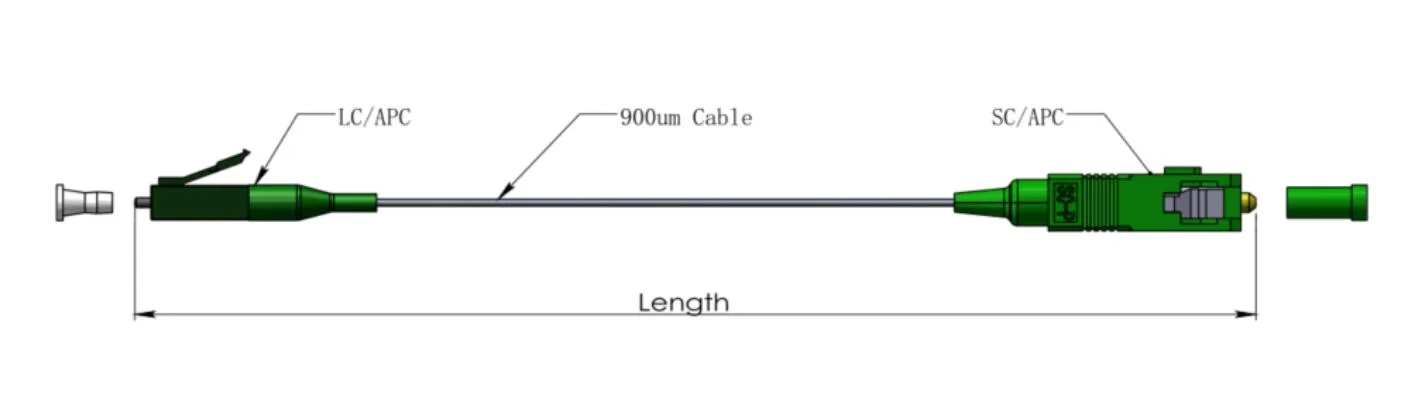 Invisible SC/APC-LC/APC Patch Cords