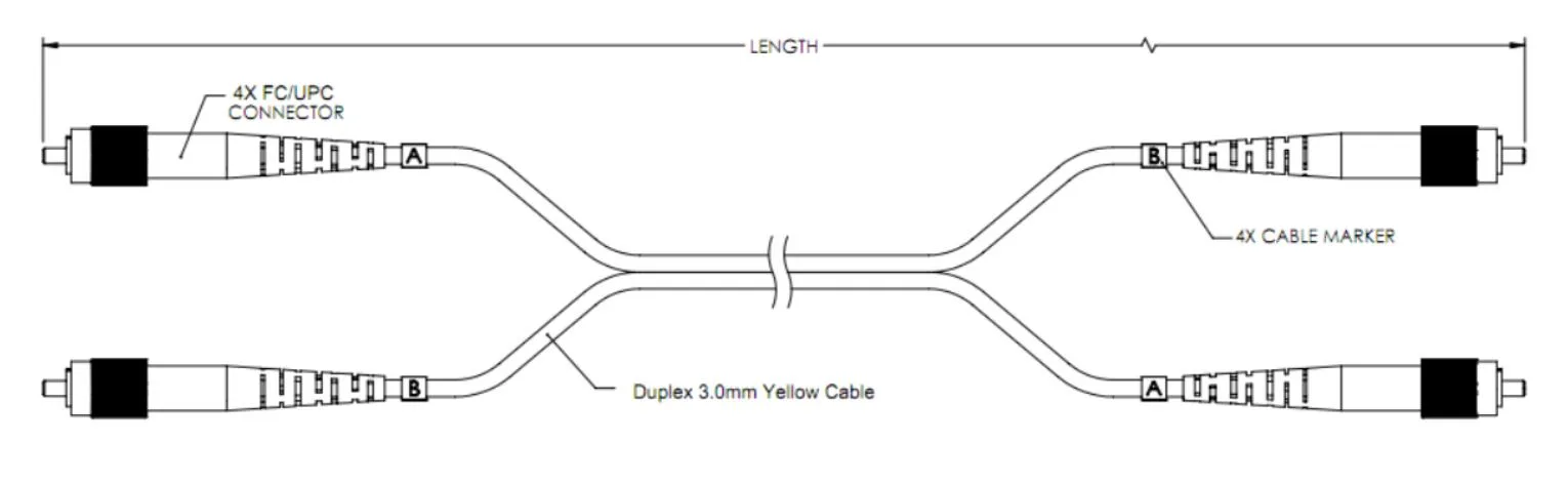 Duplex FC/UPC-FC/UPC Patch Cords