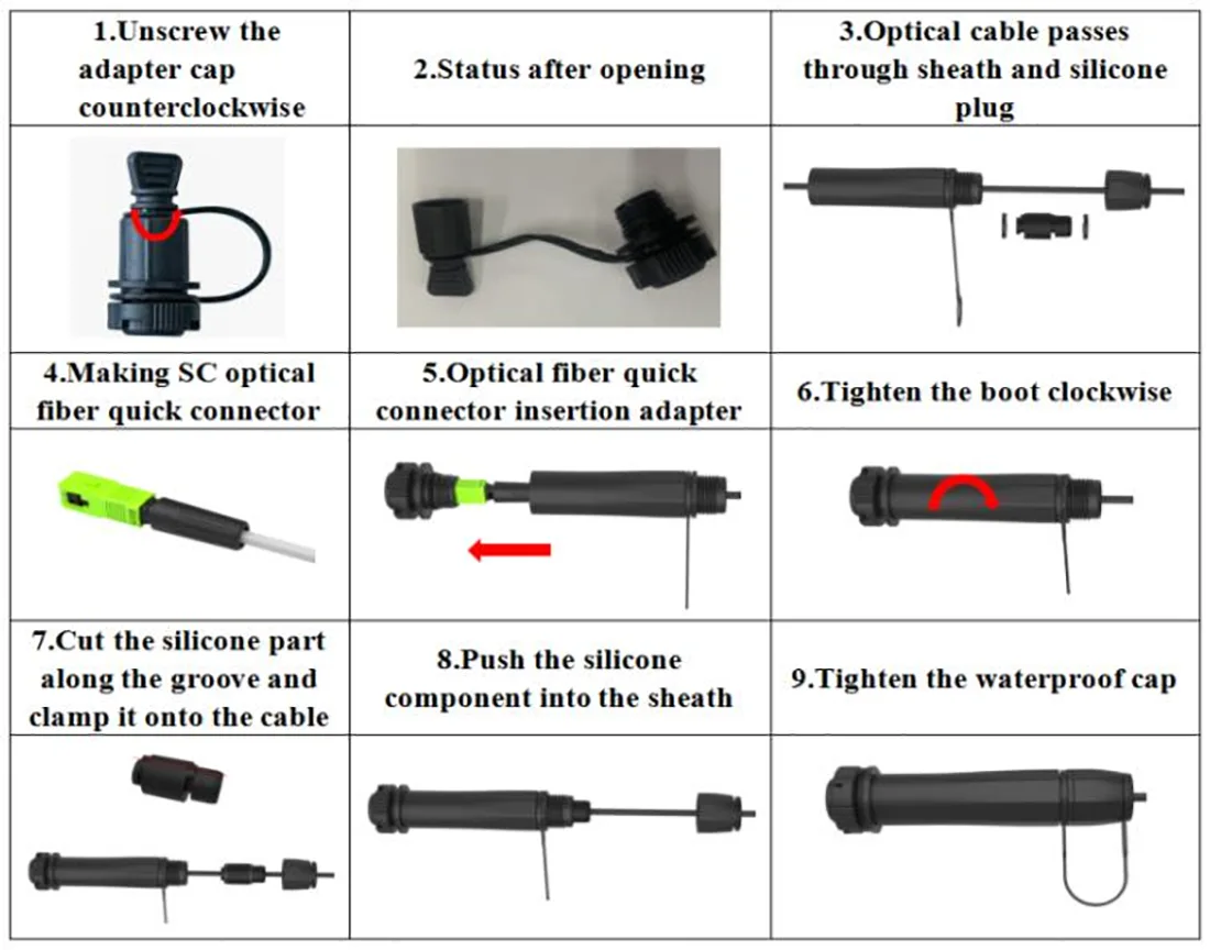 Pre-connectorized Fiber Optic Cable Distribution Box GFS-004-006C